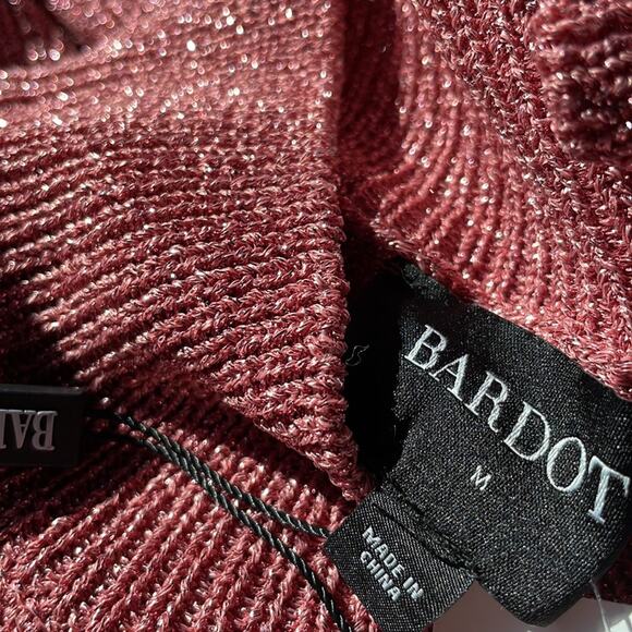 Adeline sweater mini dress metallic pink - Picture 2 of 12